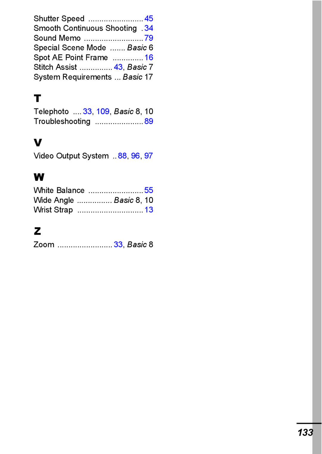 Canon A540 appendix 133 