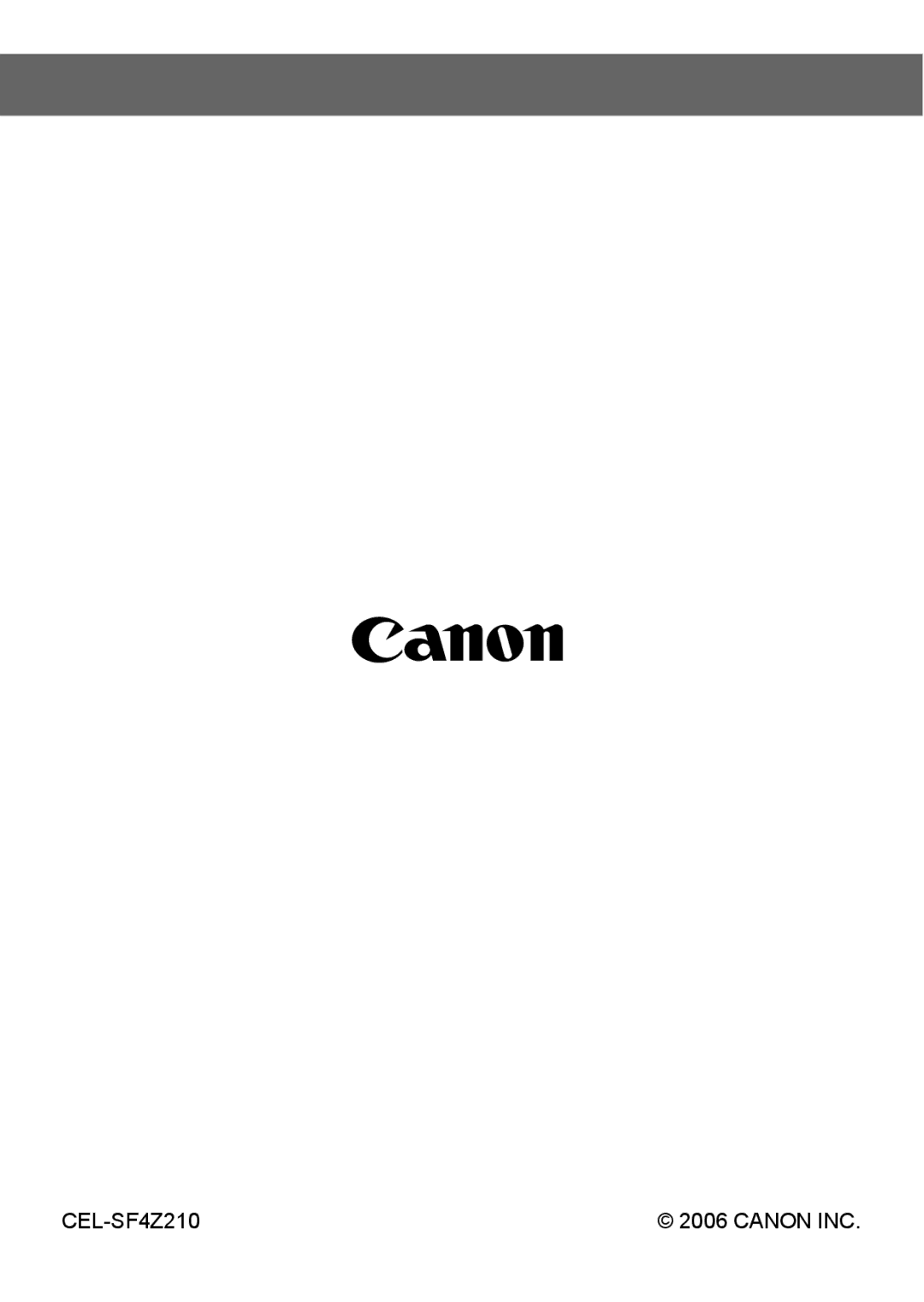 Canon A540 appendix CEL-SF4Z210 