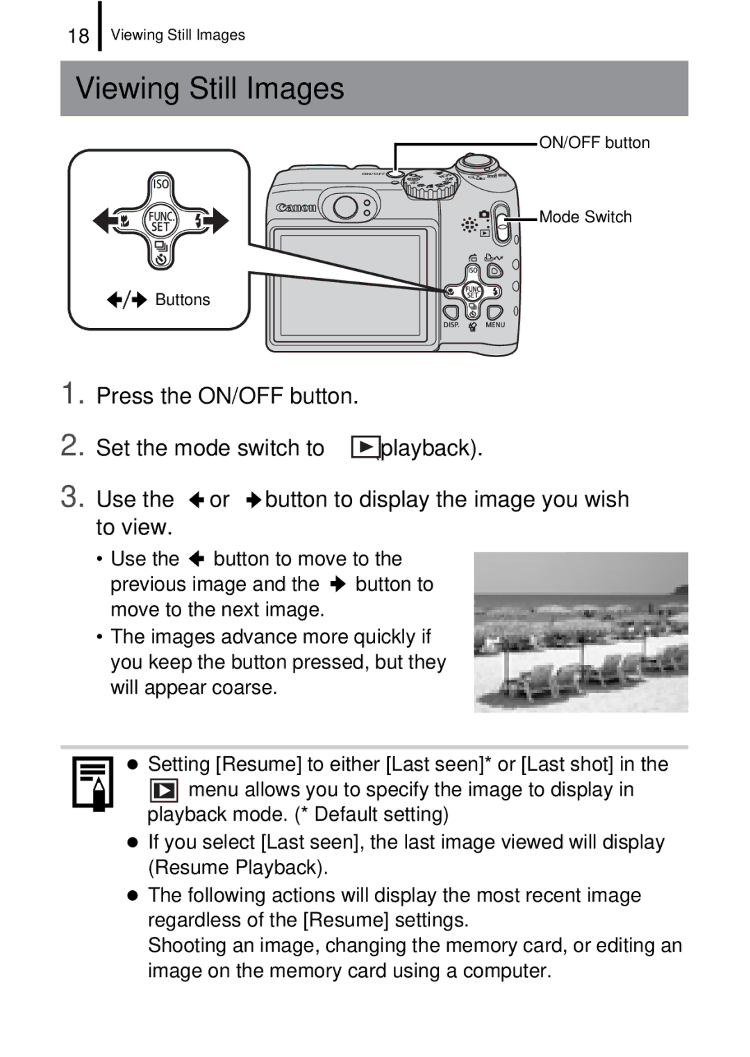 Canon A580 manual Viewing Still Images 