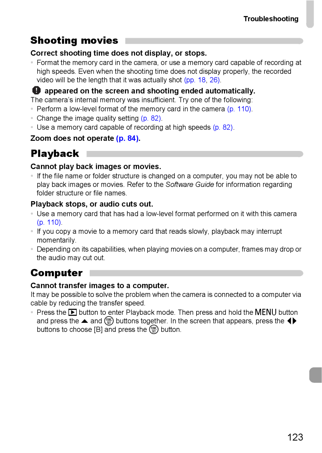 Canon A800 manual Shooting movies, Computer 