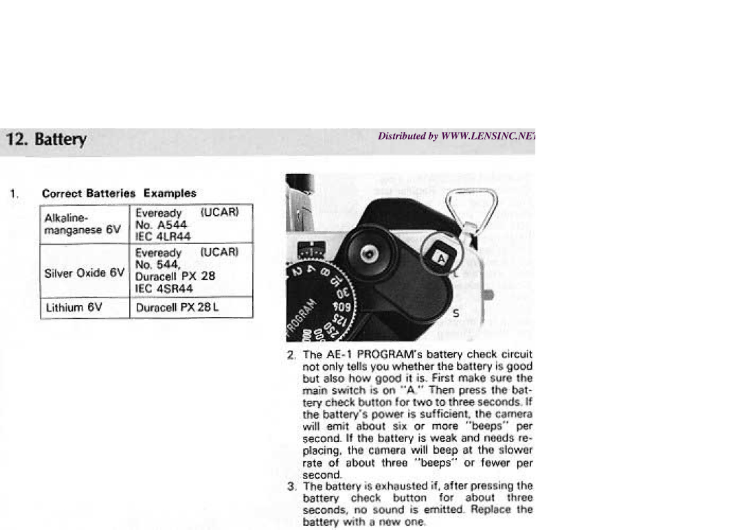 Canon AE-1 manual 