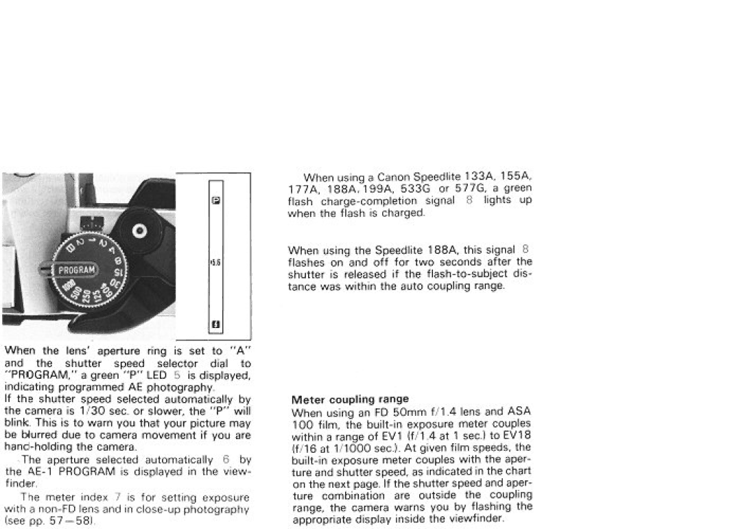 Canon AE-1 manual 