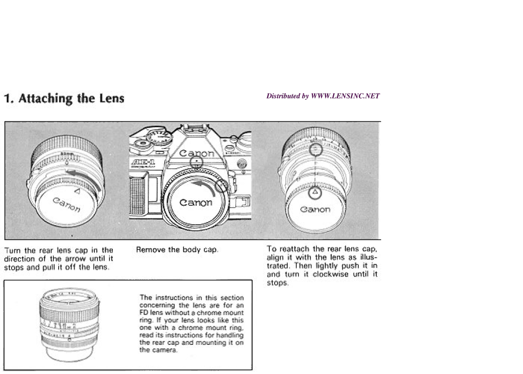 Canon AE-1 manual 