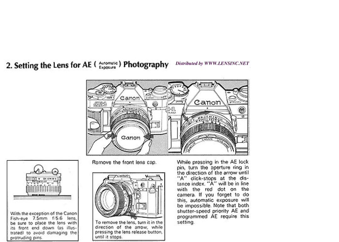 Canon AE-1 manual 