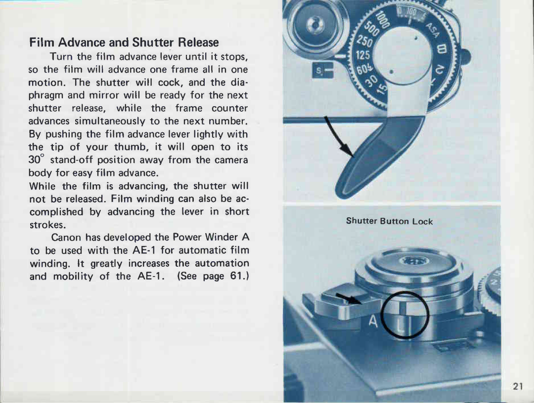 Canon AE-1 manual 