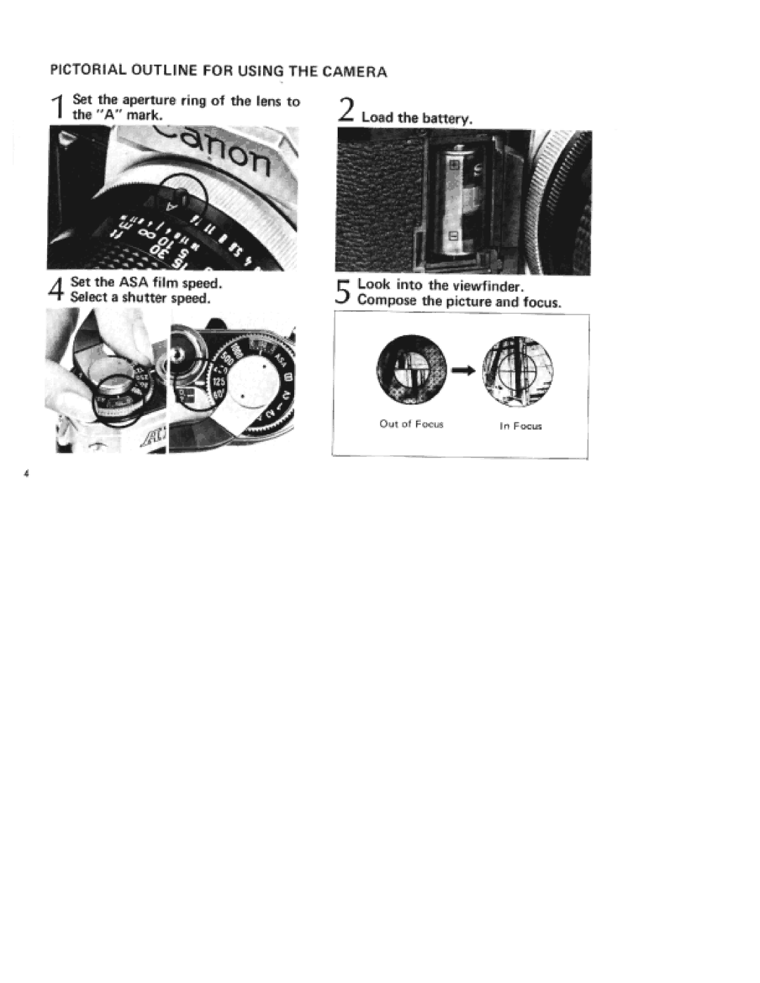 Canon AE-1 specifications 