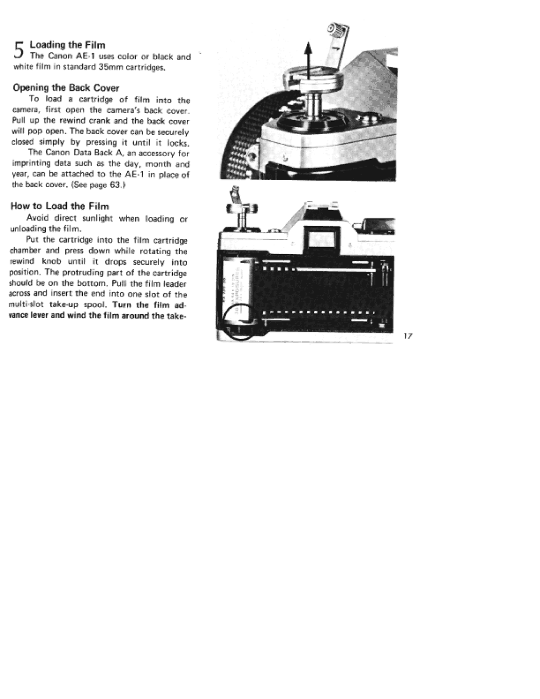 Canon AE-1 specifications 