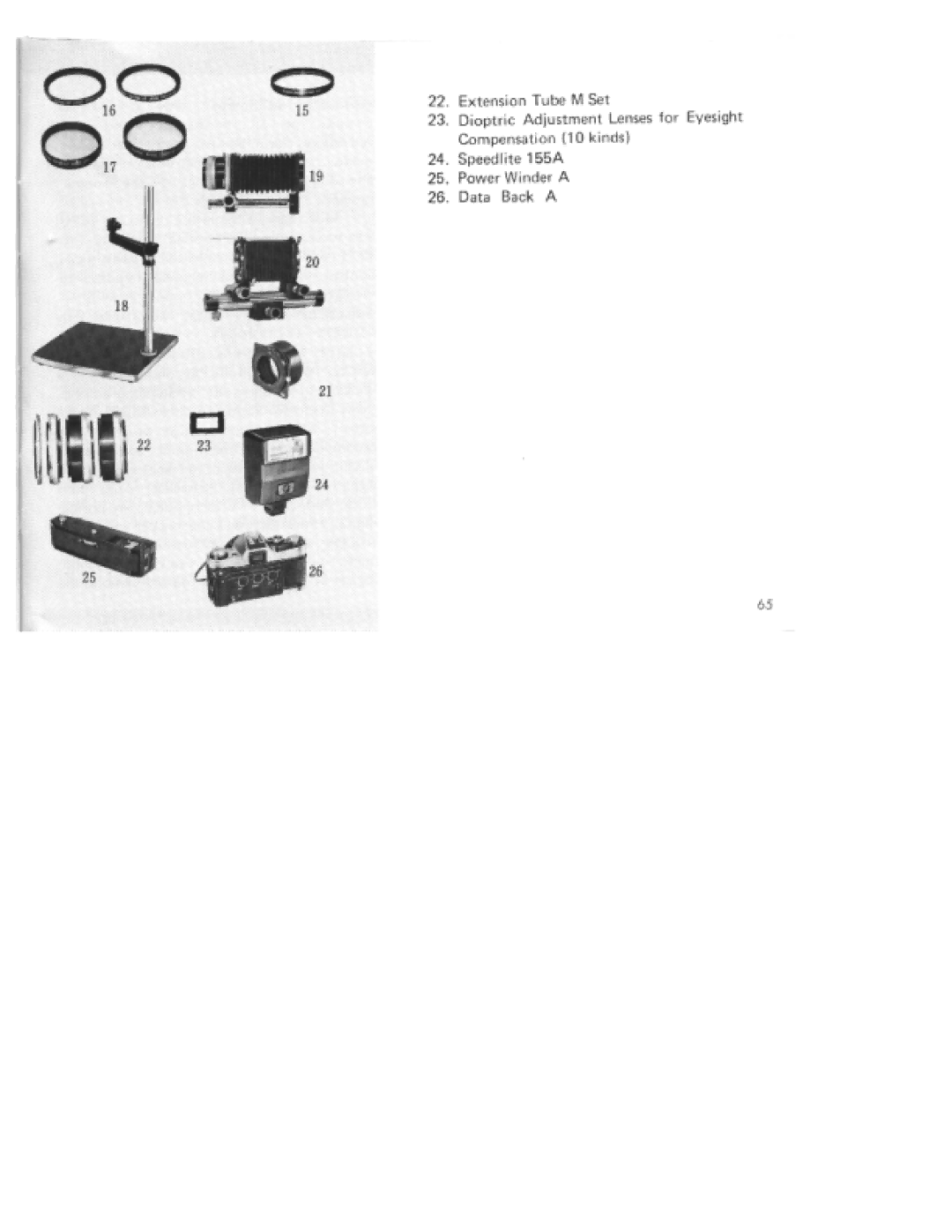 Canon AE-1 specifications 