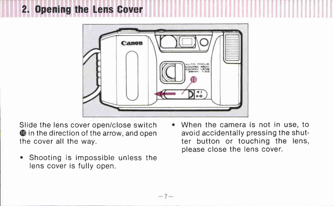 Canon AF 35 J manual 