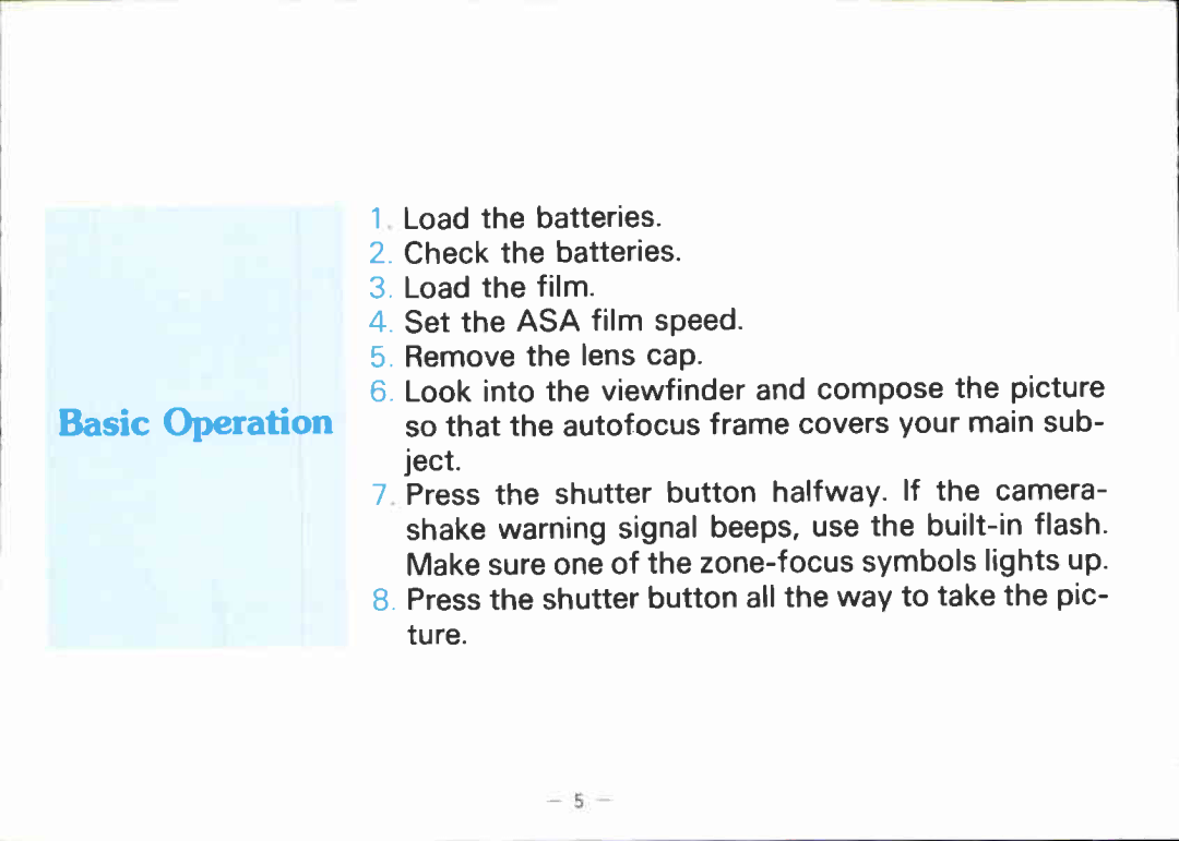 Canon AF 35 ML manual 