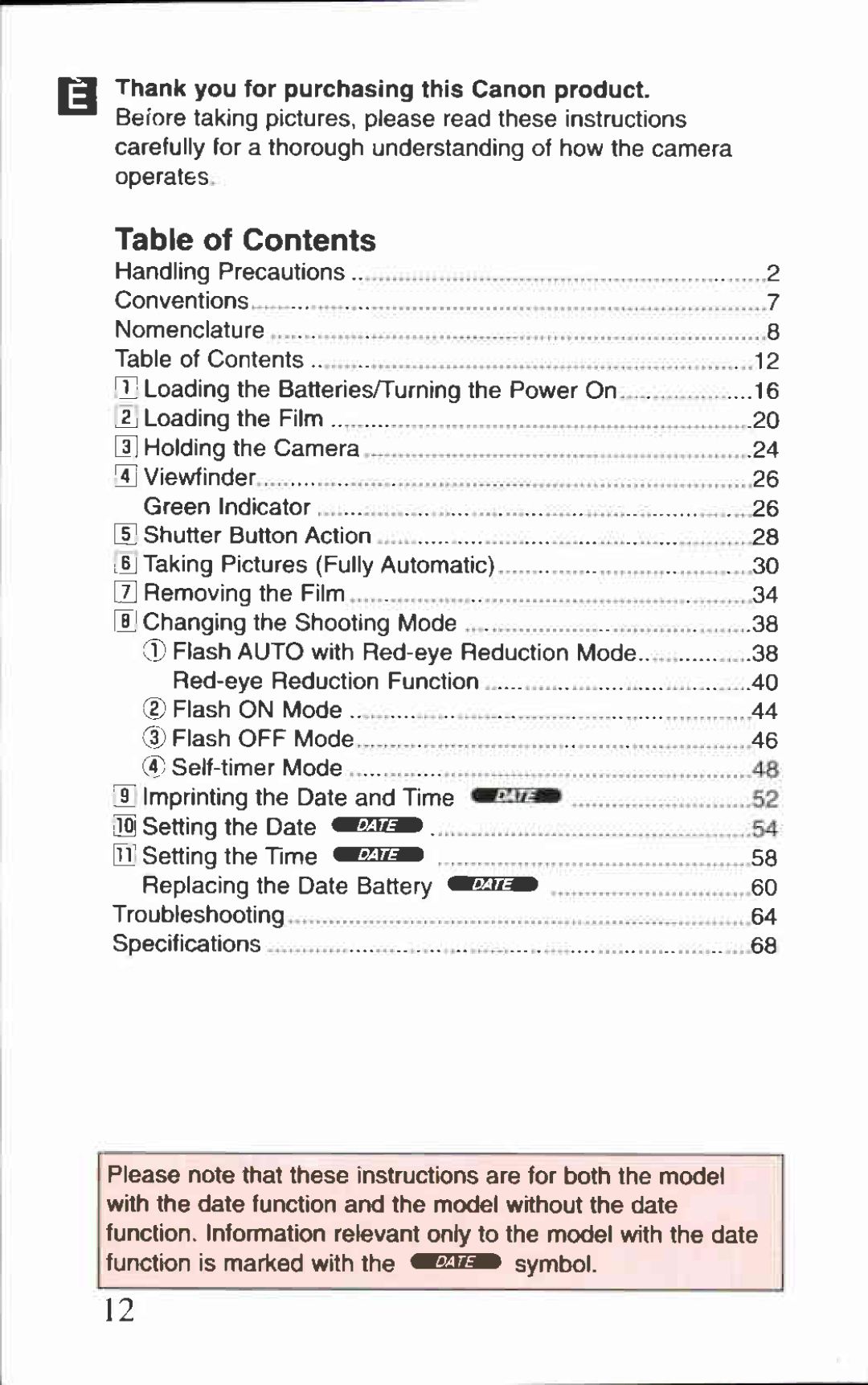 Canon AF-8 manual 