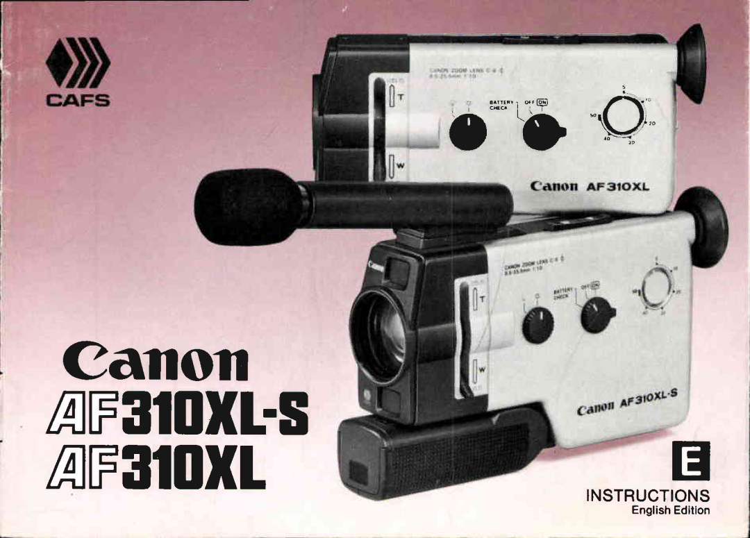 Canon AF310XL-S manual 