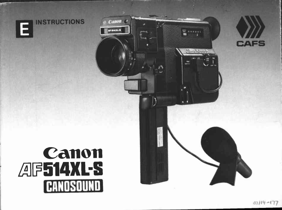 Canon AF514XL-S manual 