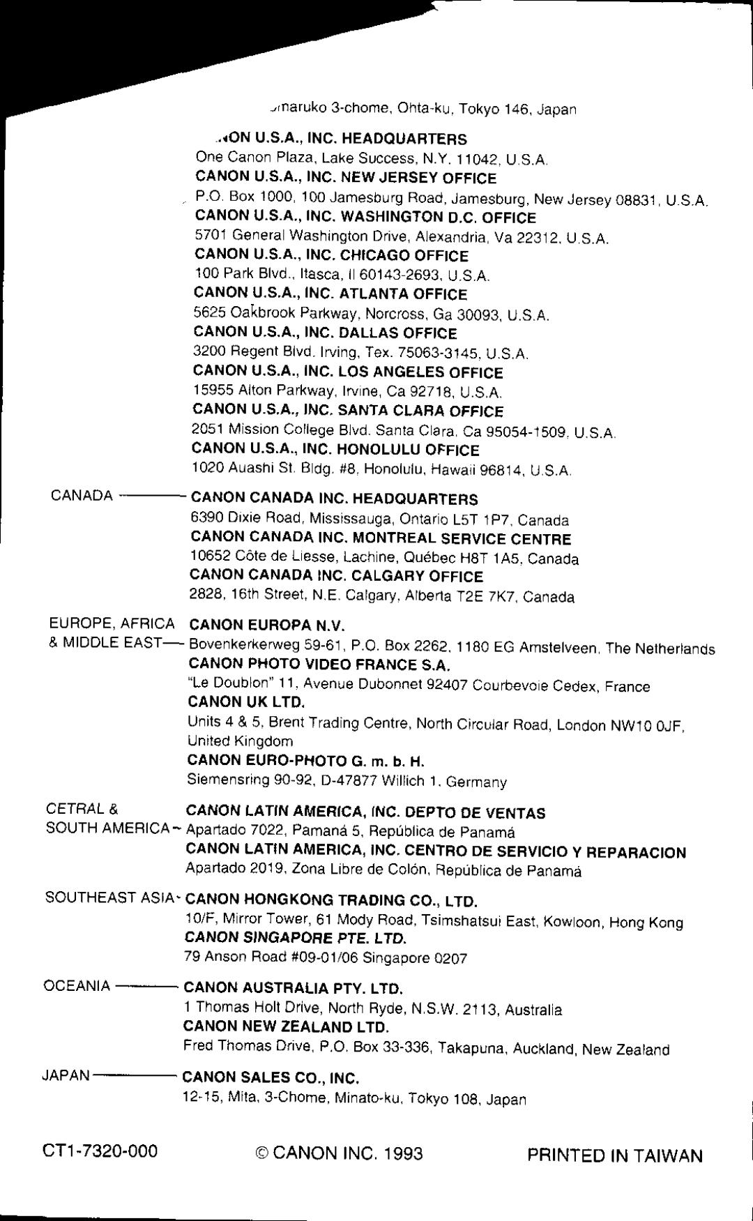 Canon AS-1 manual 