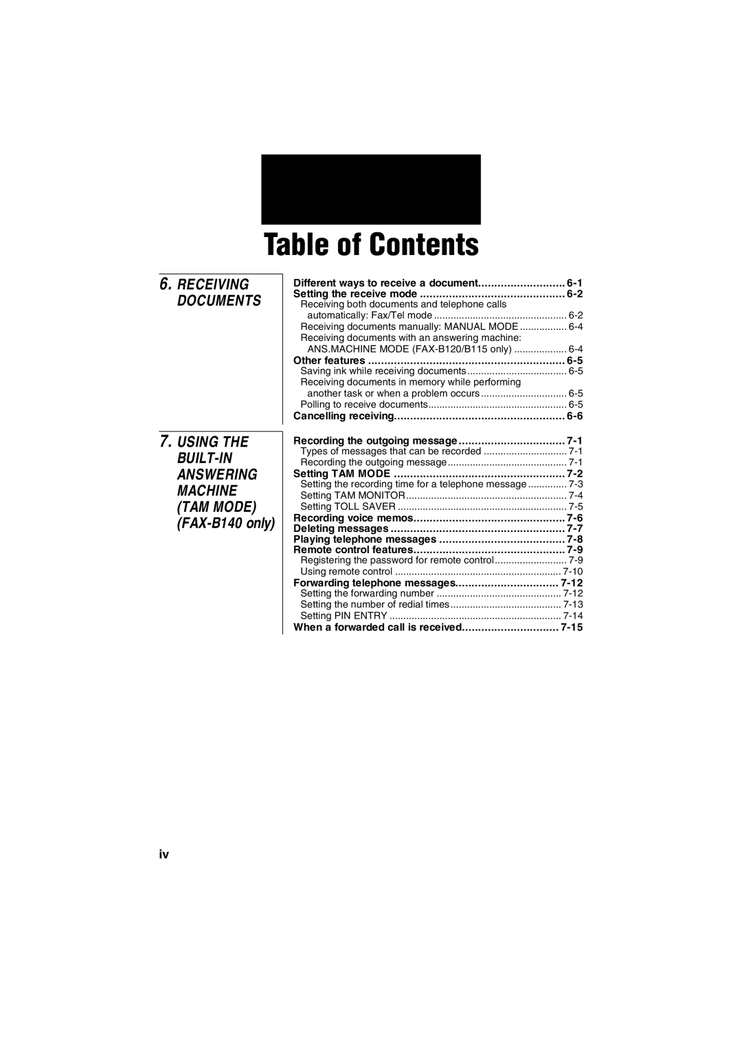 Canon B120, B140, B115 manual Receiving Documents 