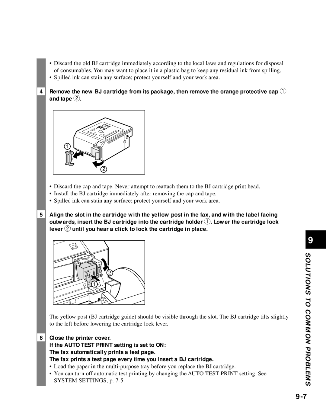 Canon B45 manual Solutions to Common Problems 