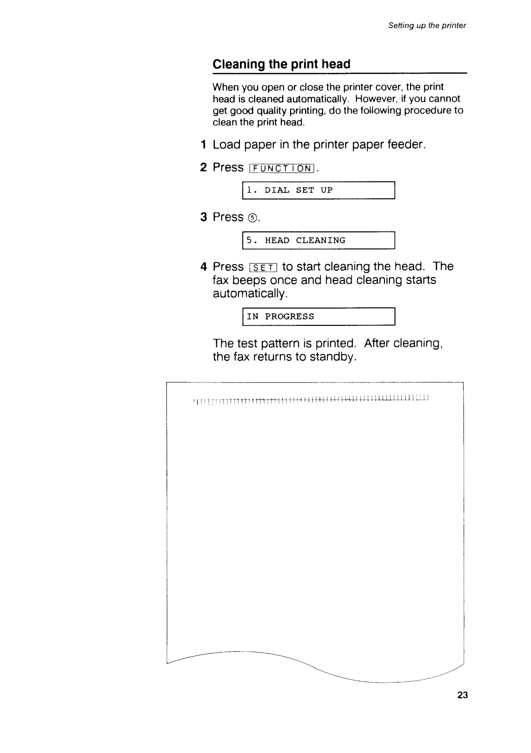 Canon B75 manual Cleaningthe printhead, Loadpaperintheprinterpaperfeeder, Press@ 