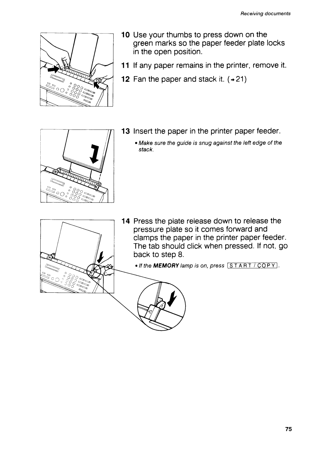 Canon B75 manual Futii+, Insertthepaperintheprinterpaperfeeder 