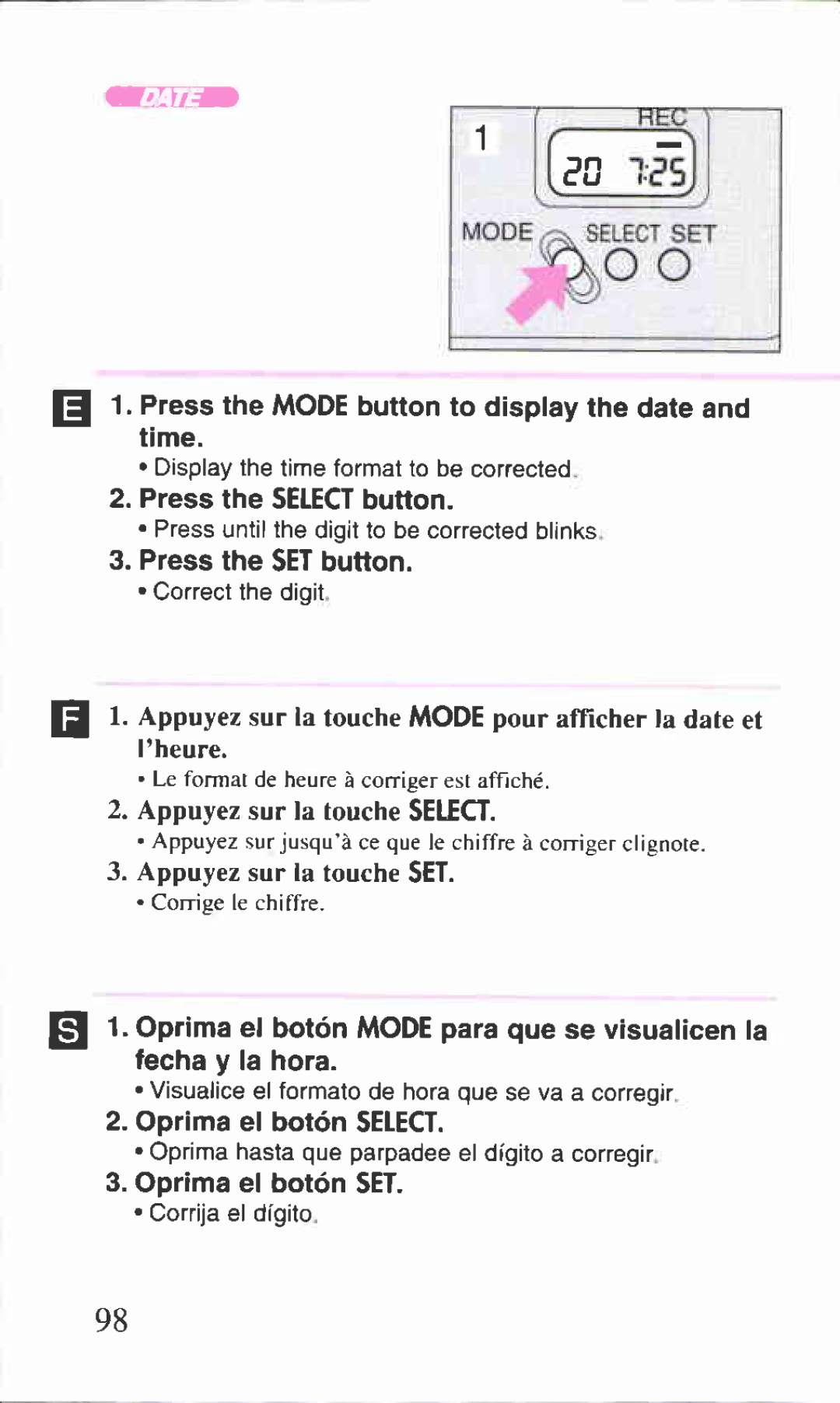 Canon BF-9S manual 