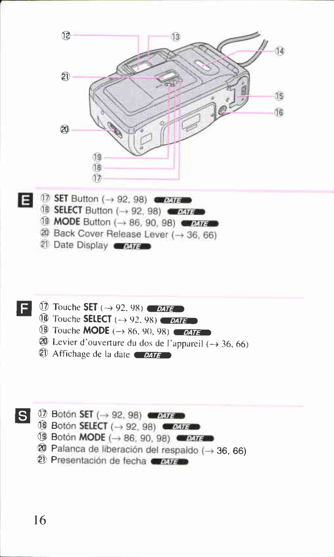 Canon BF-9S manual 