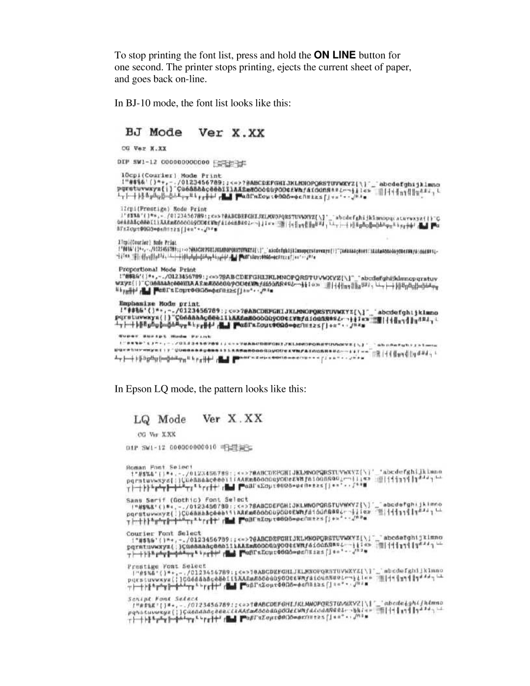 Canon BJ-200e user manual 