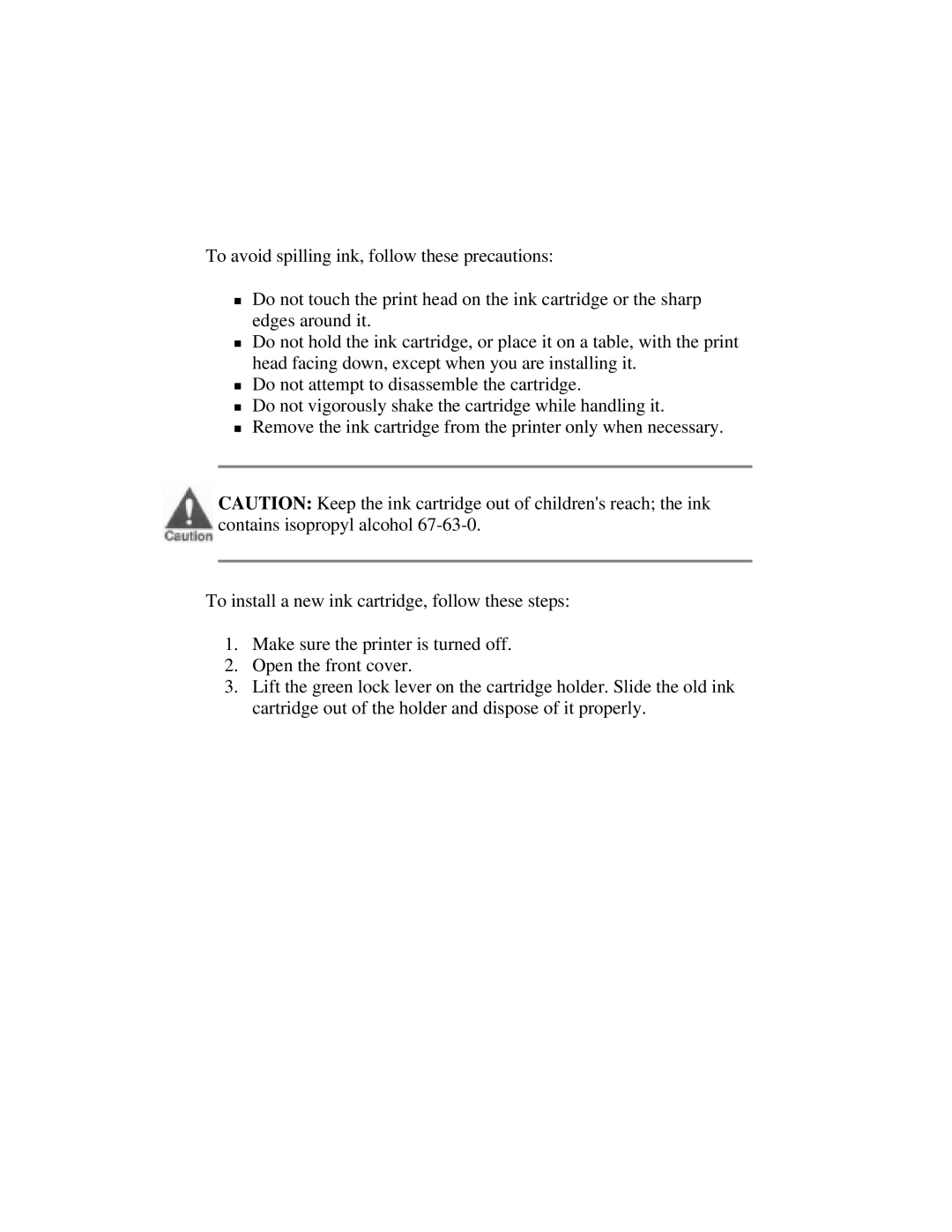 Canon BJ-200e user manual 