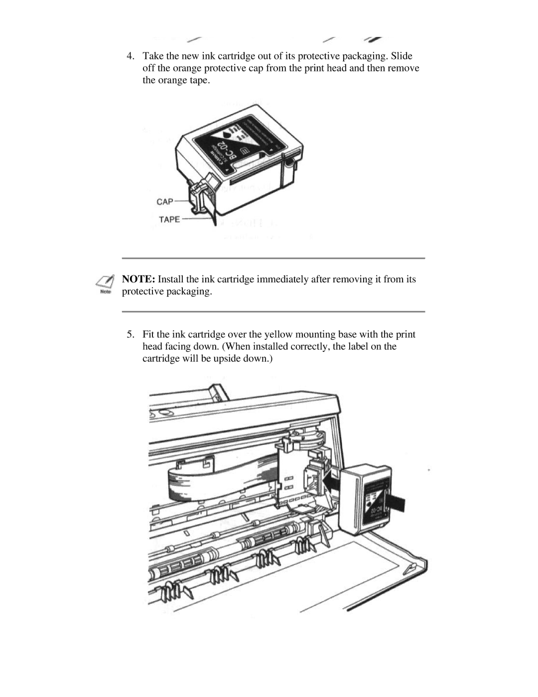 Canon BJ-200e user manual 