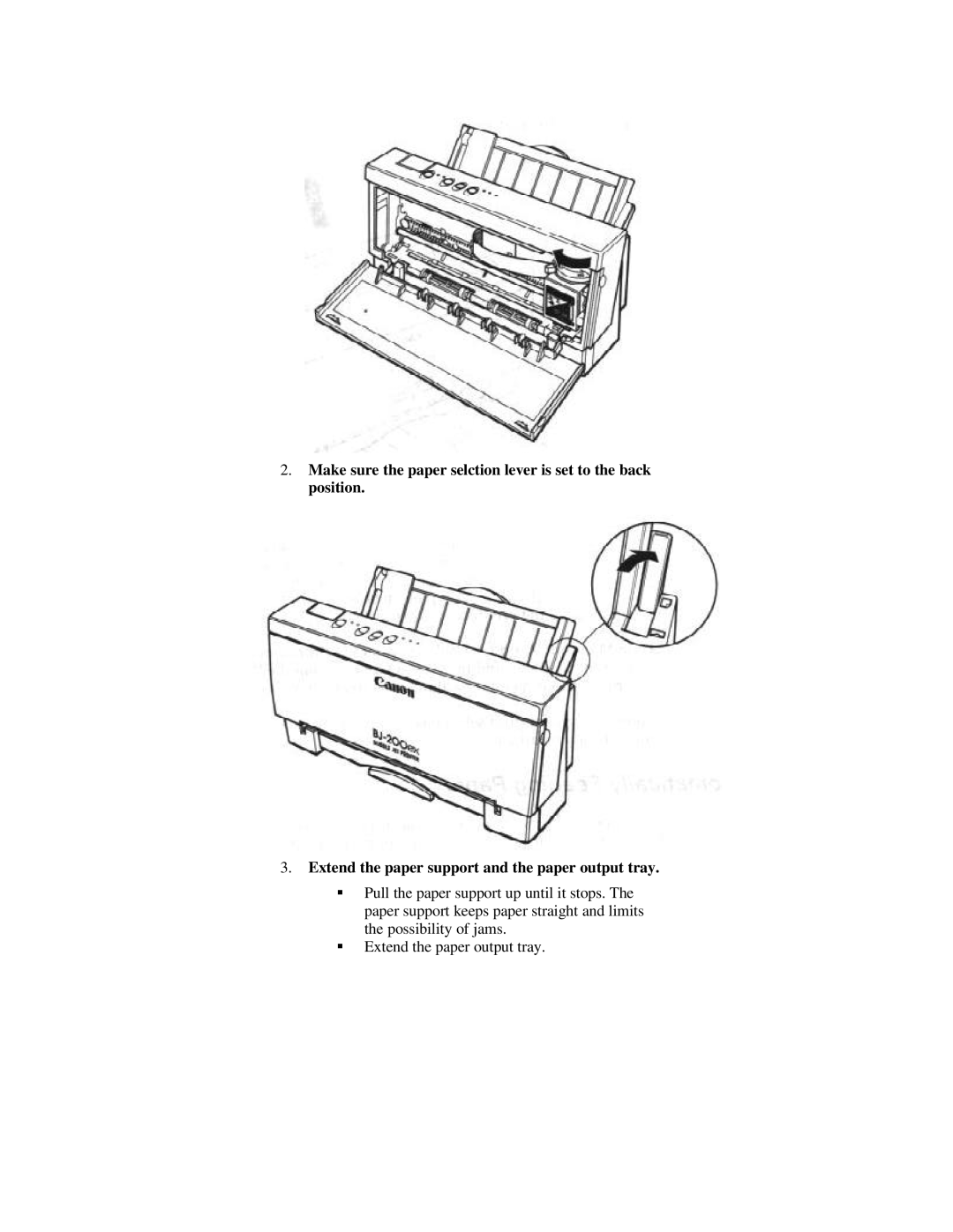 Canon BJ-200ex manual 