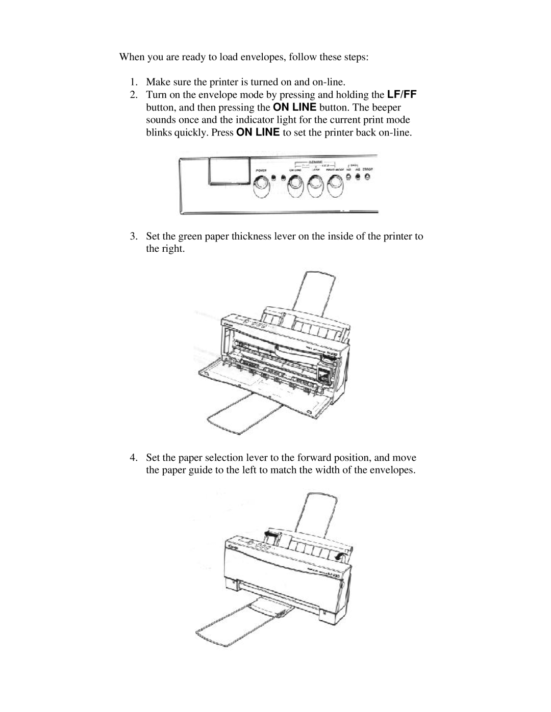 Canon BJ-230 user manual 