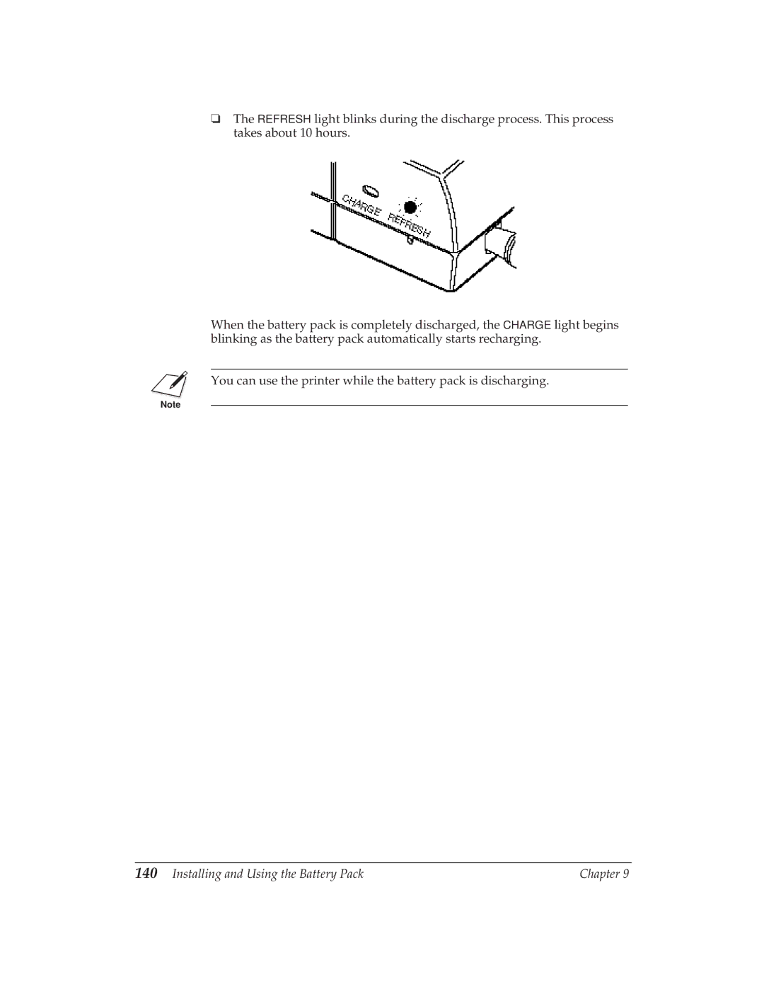 Canon BJ-30 manual Installing and Using the Battery Pack 