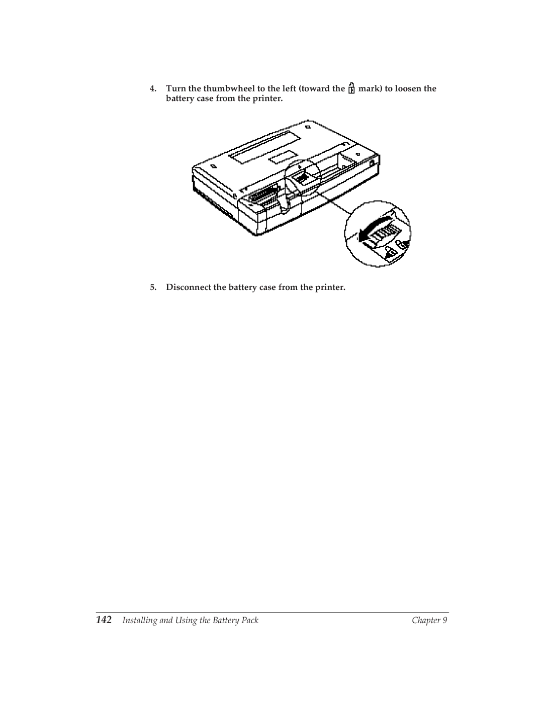 Canon BJ-30 manual Installing and Using the Battery Pack 