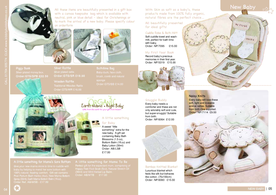 Canon BJ/HY078 New Baby, Piggy Bank Silver Rattle Bathtime Bag, Wooden Rattle, Little something for Mama’s Sore Bottom 