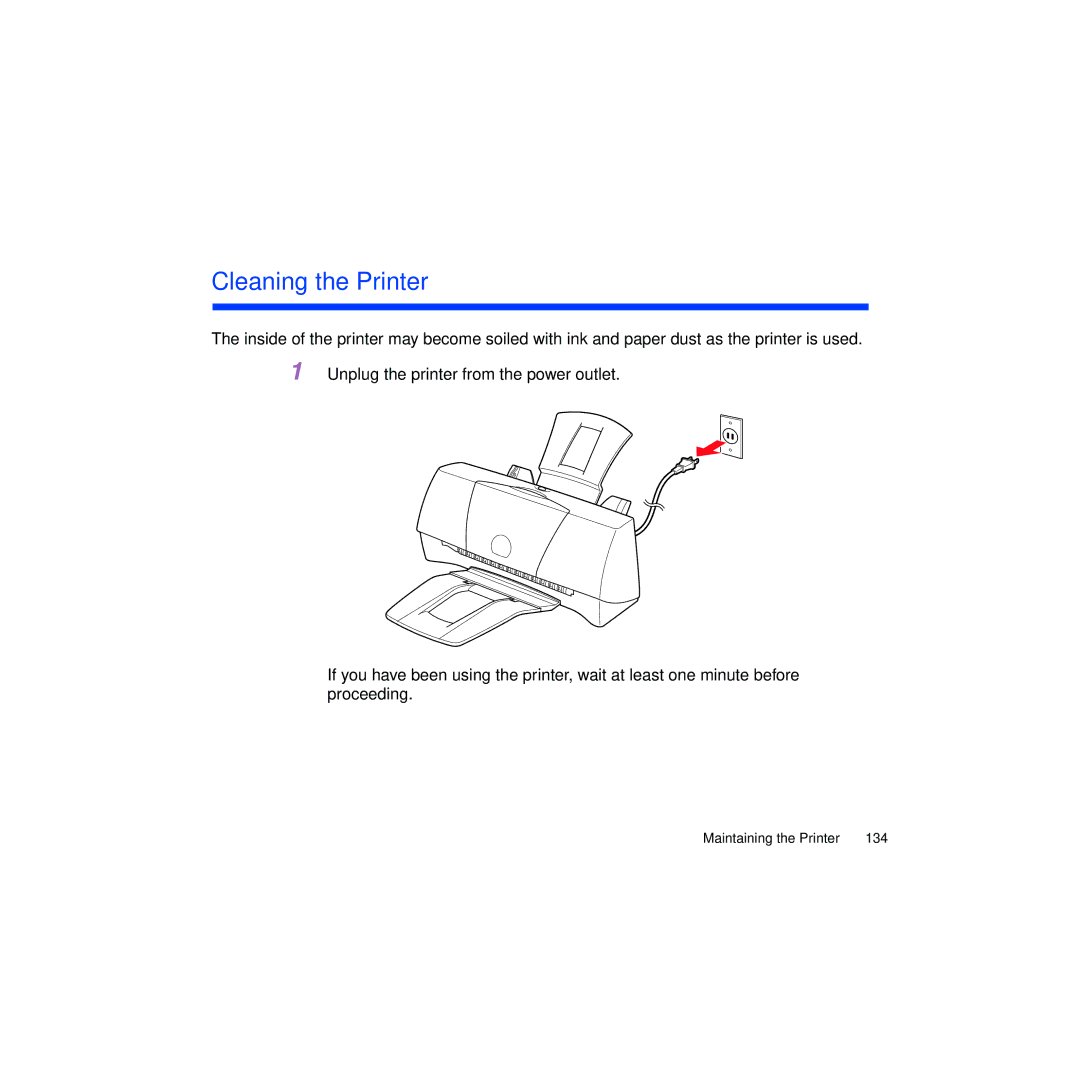 Canon BJC-2100 user manual Cleaning the Printer 