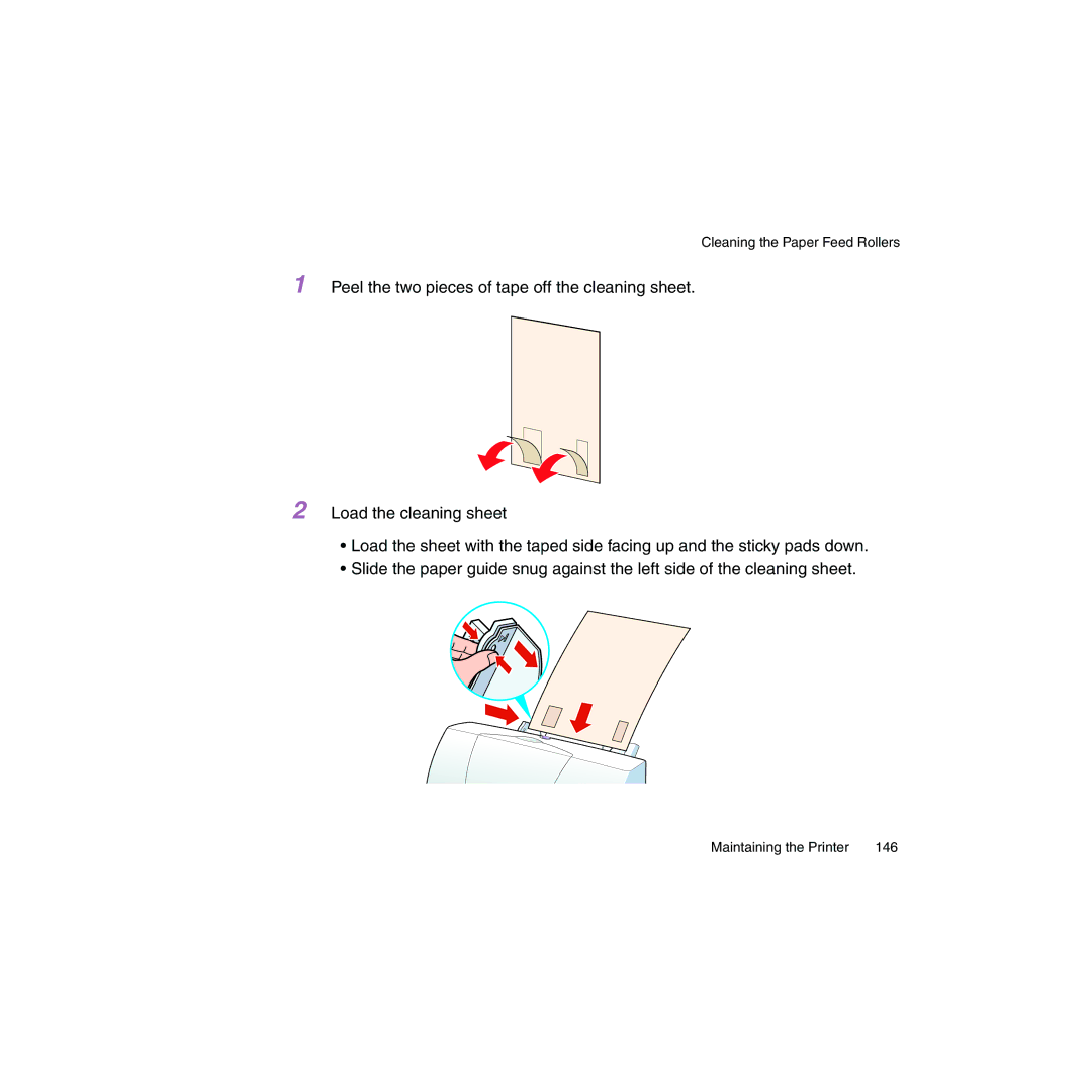 Canon BJC-2100 user manual Cleaning the Paper Feed Rollers 