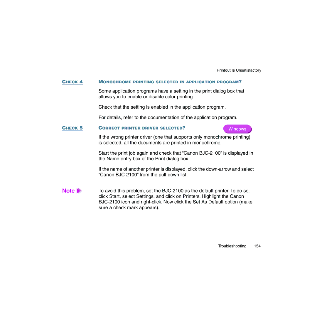 Canon BJC-2100 user manual Name entry box of the Print dialog box 