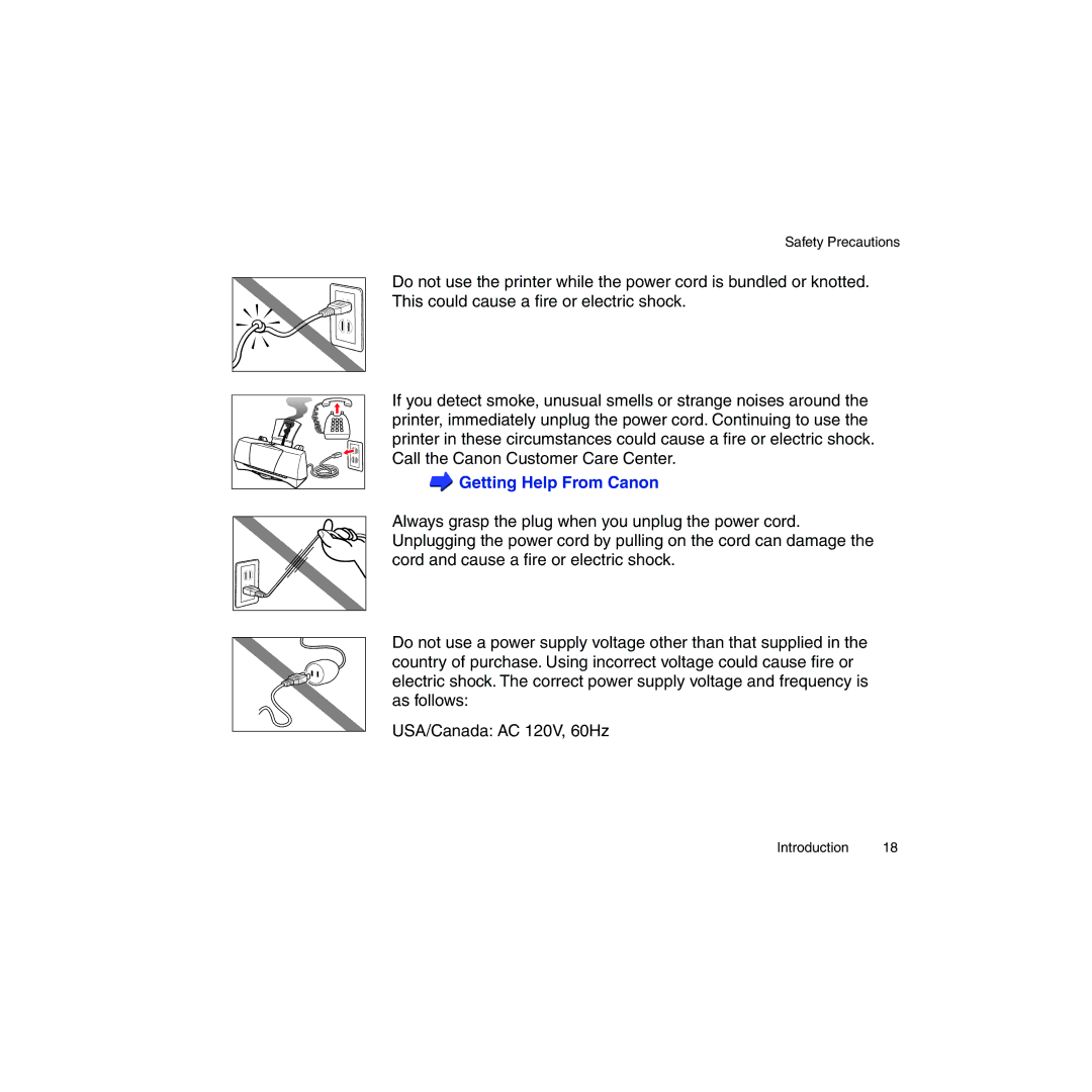 Canon BJC-2100 user manual Getting Help From Canon 