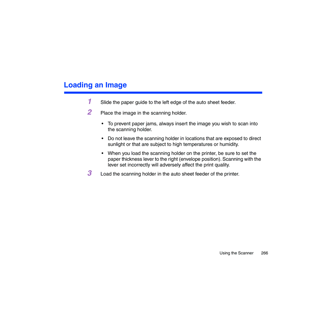 Canon BJC-2100 user manual Loading an Image 