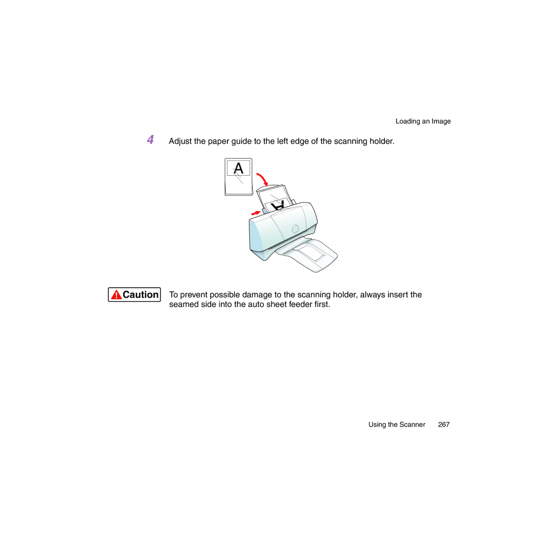 Canon BJC-2100 user manual Loading an Image 