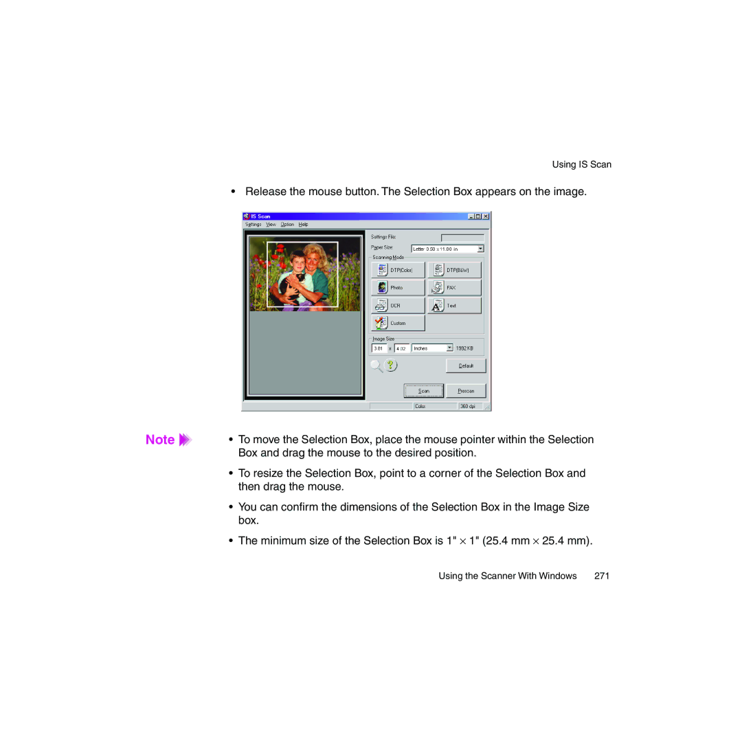 Canon BJC-2100 user manual Using the Scanner With Windows 271 