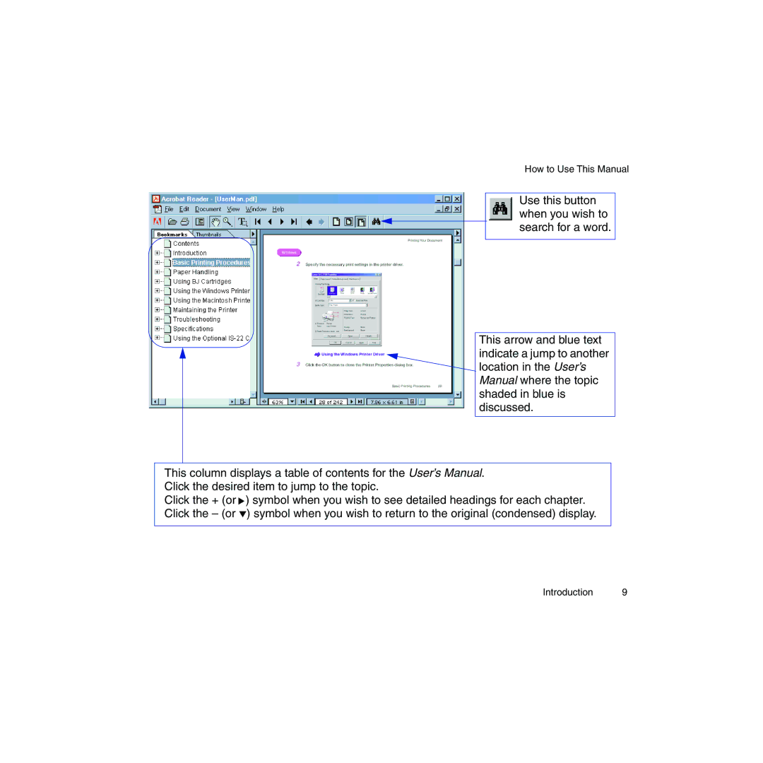 Canon BJC-2100 user manual How to Use This Manual 