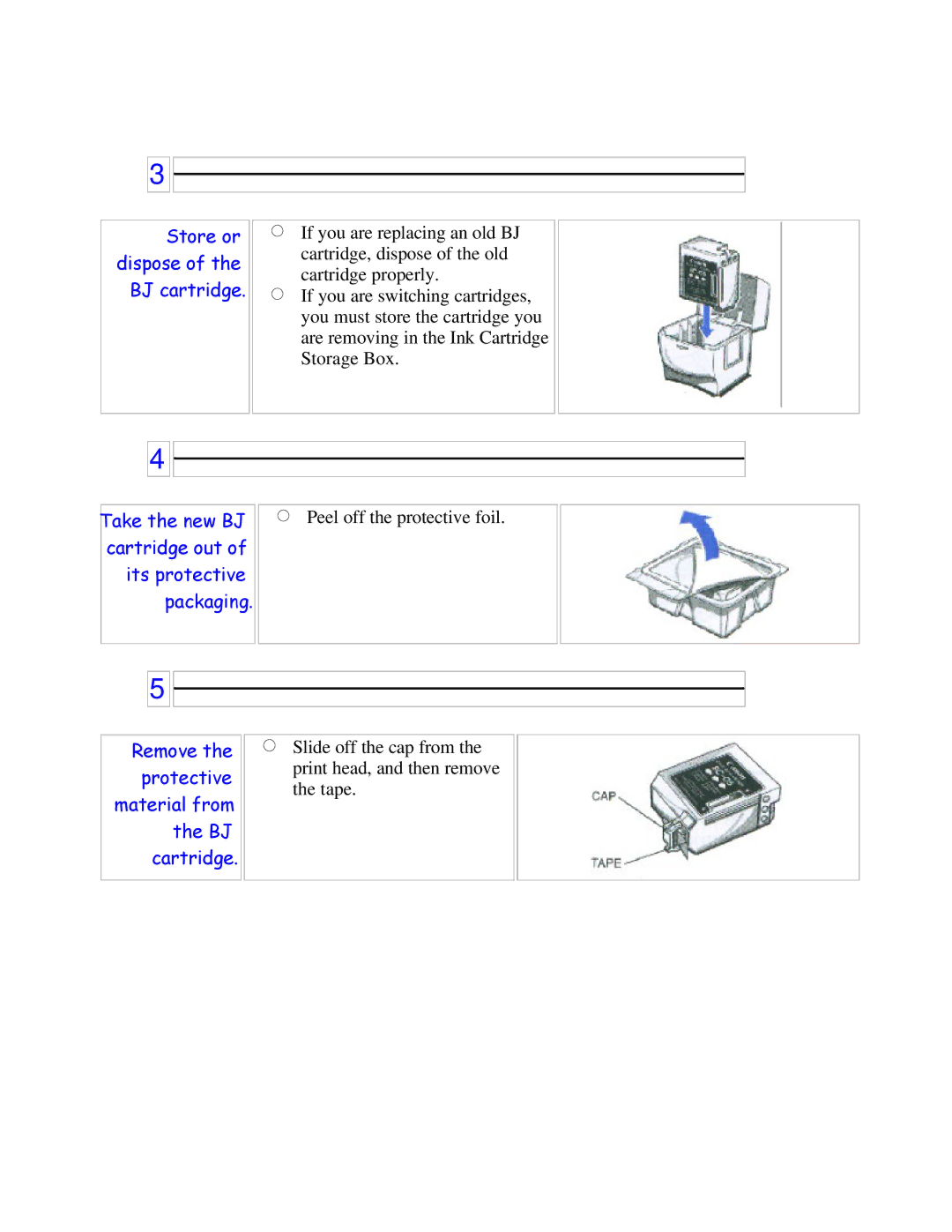 Canon BJC-250 user manual Peel off the protective foil 