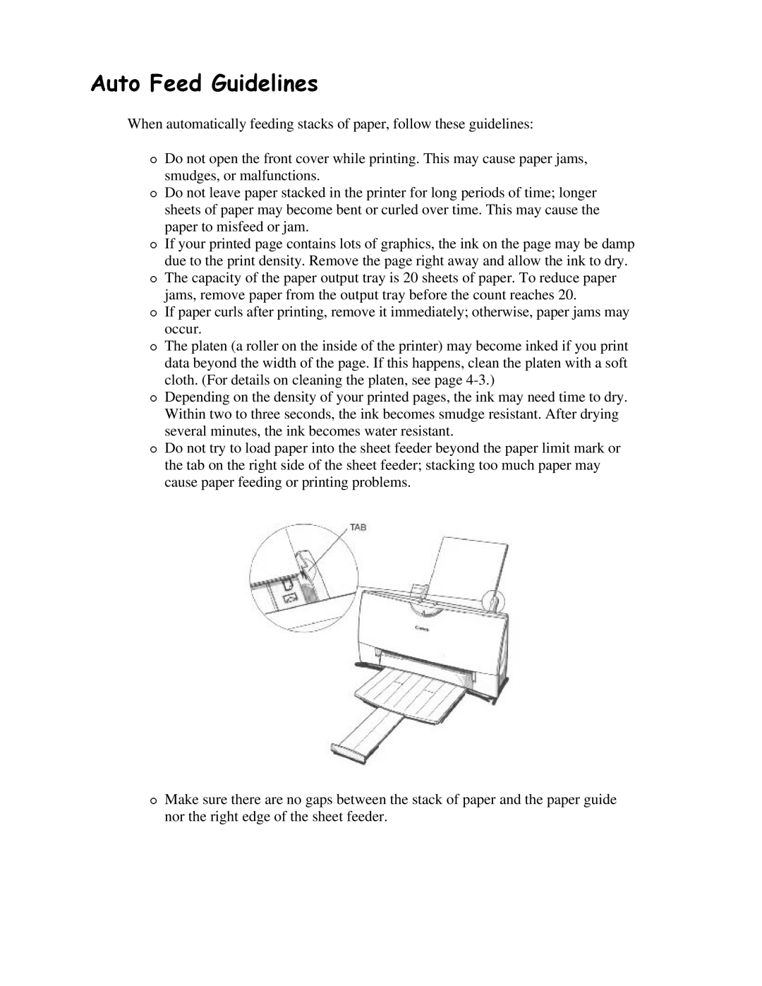 Canon BJC-4200 user manual $Xwrhhg*Xlgholqhv 