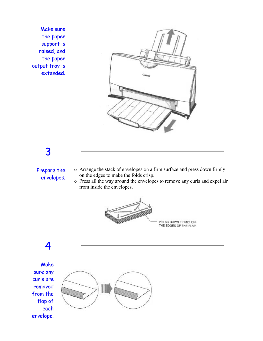 Canon BJC-4200 user manual 3UHSDUHHQYHORSHV WKH 