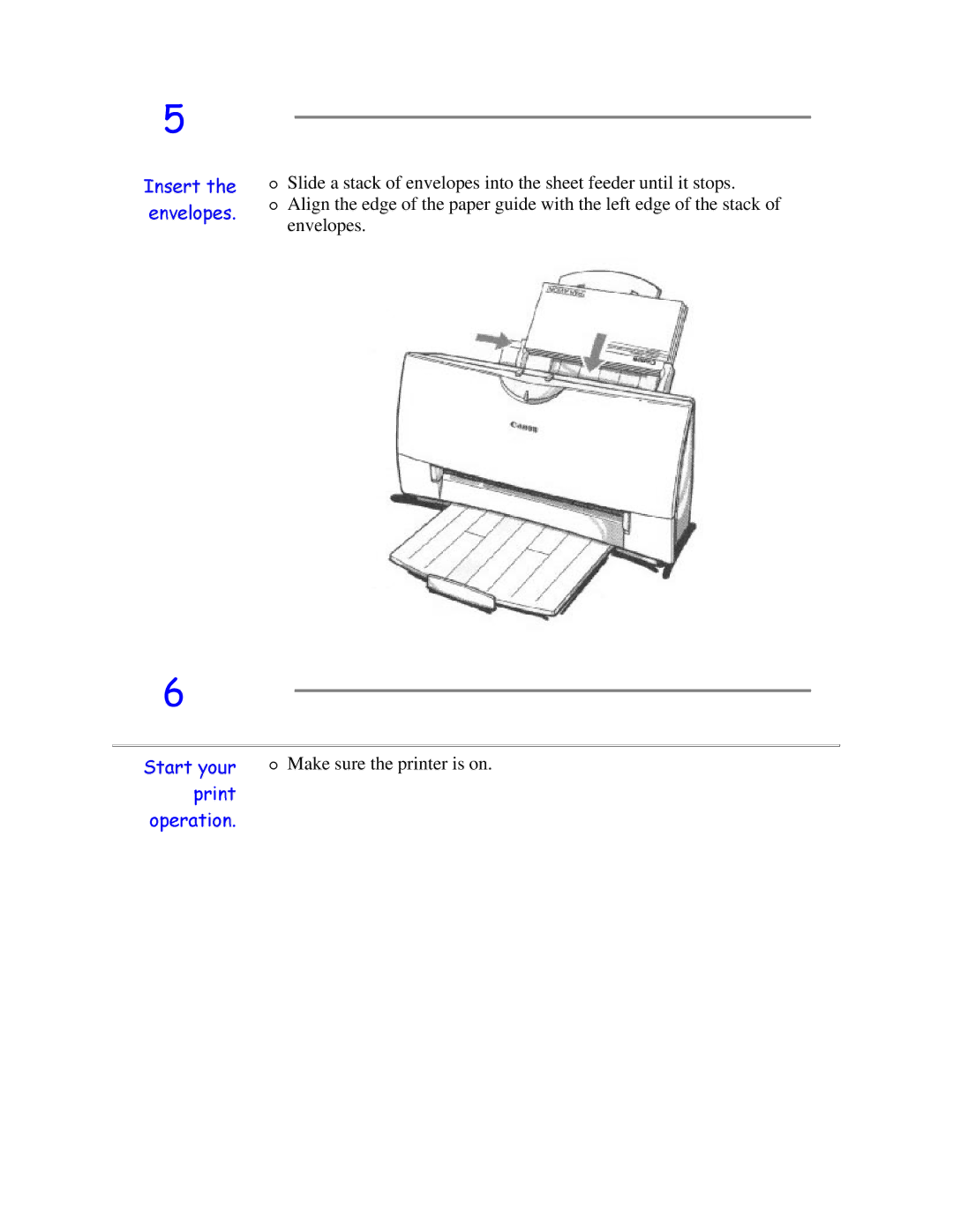 Canon BJC-4200 user manual Qvhuwhqyhorshv Wkh 