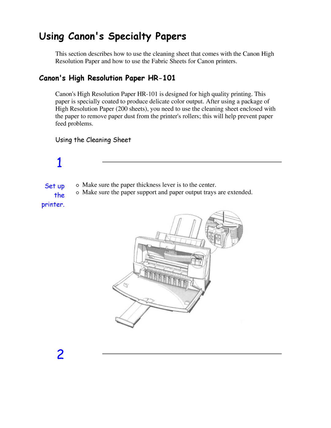 Canon BJC-4200 user manual SULQWHU6HWWKHXS 