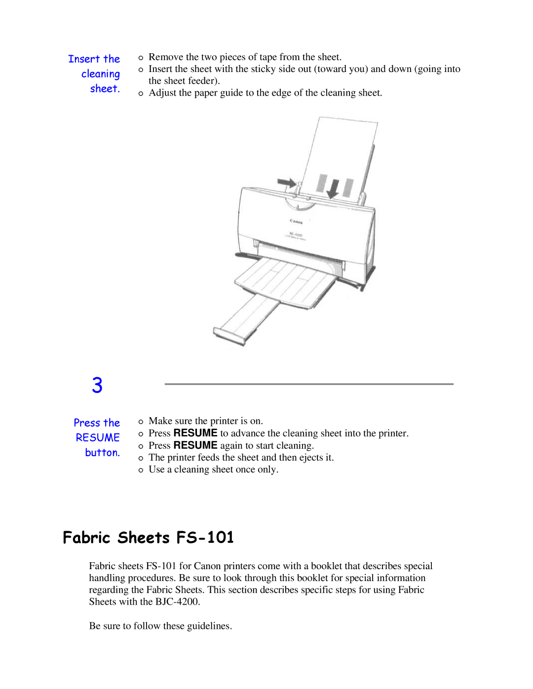 Canon BJC-4200 user manual DEULF6KHHWV6 