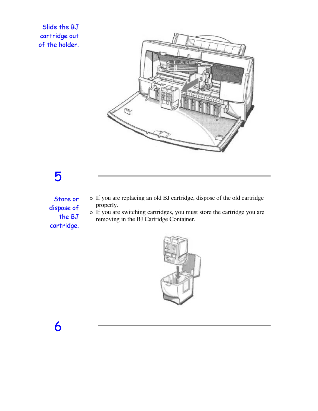 Canon BJC-4200 user manual GLVSFDU6WWRKHULGJHVUH%R-I 