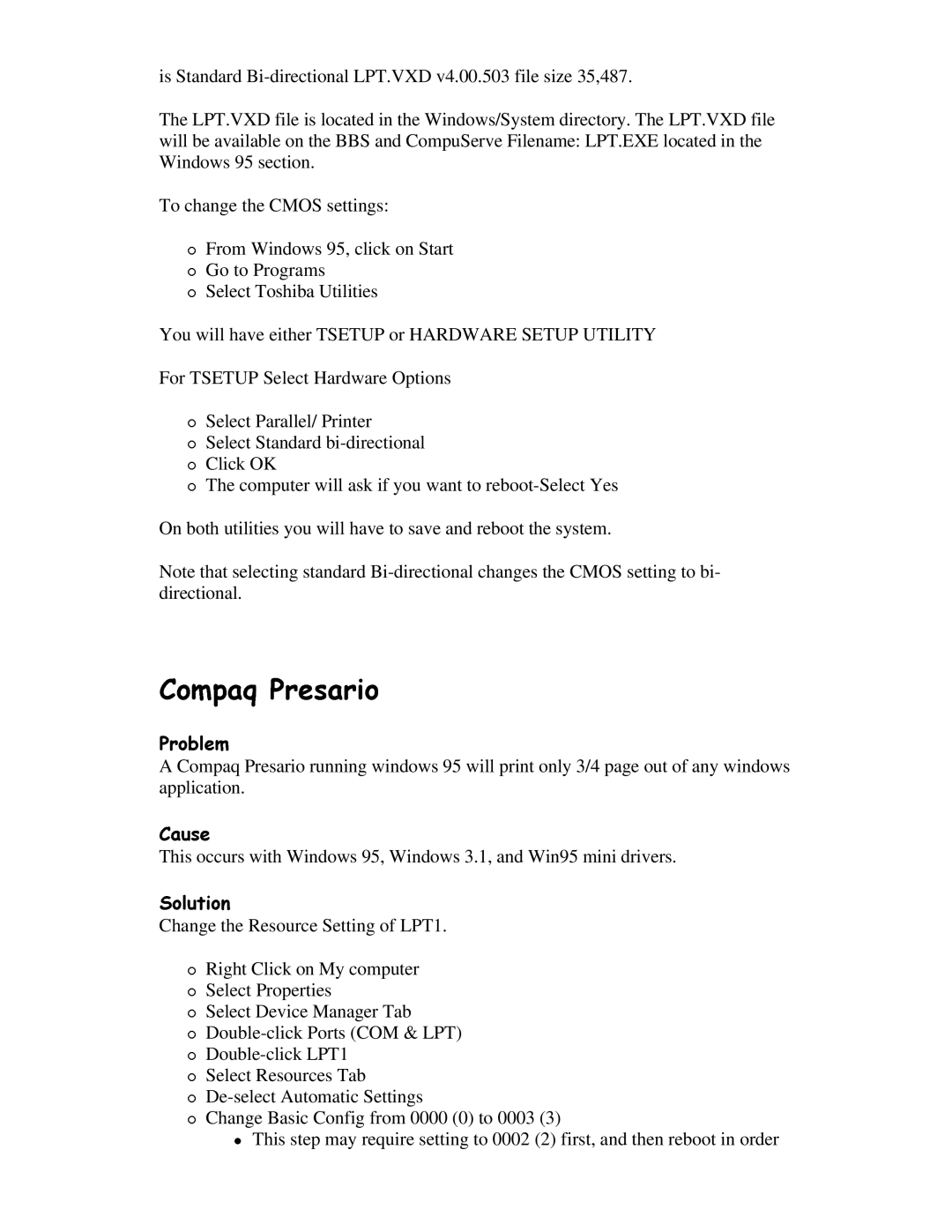 Canon BJC-4200 user manual 3UREOHP&RPSDT3UHVDULR 