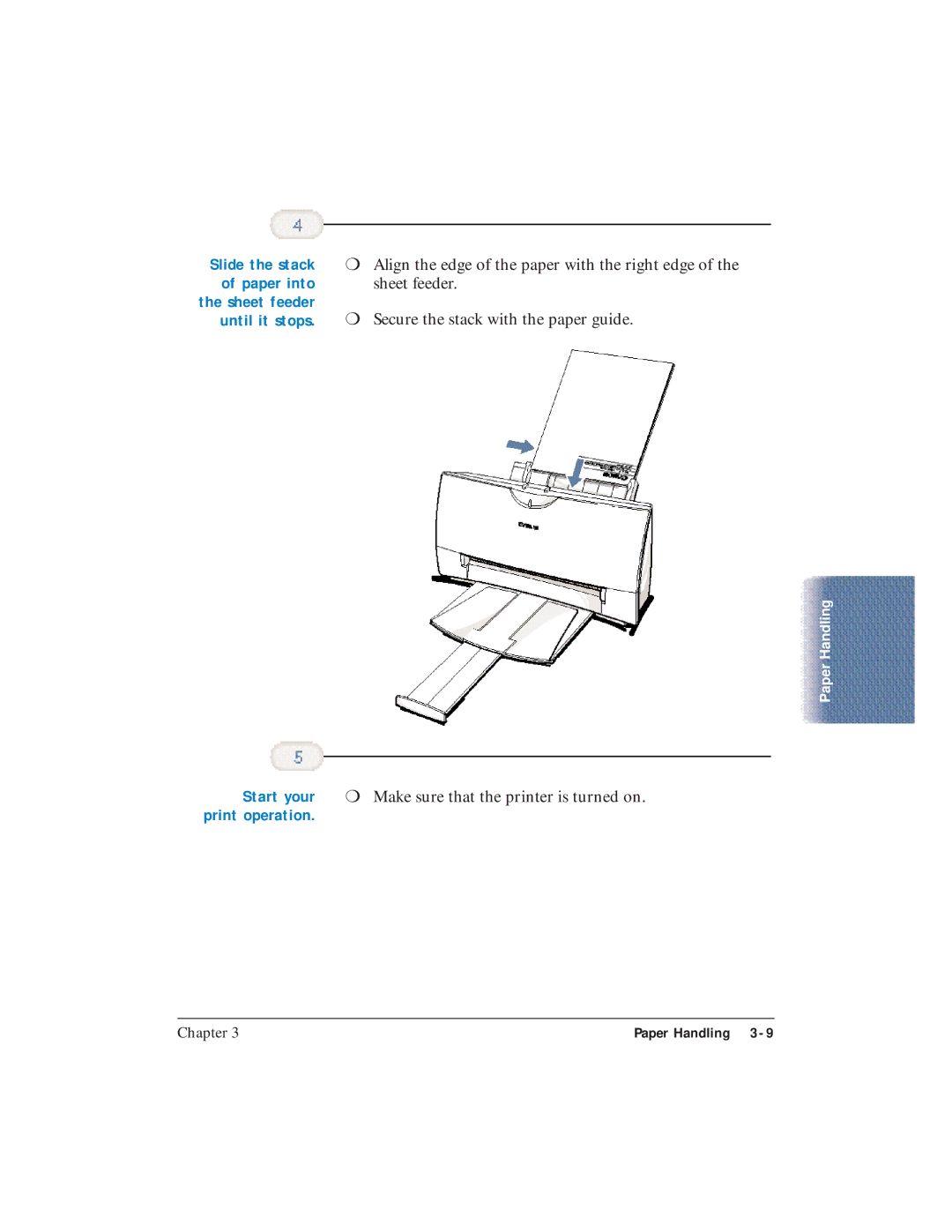 Canon BJC-4400 user manual Start your 