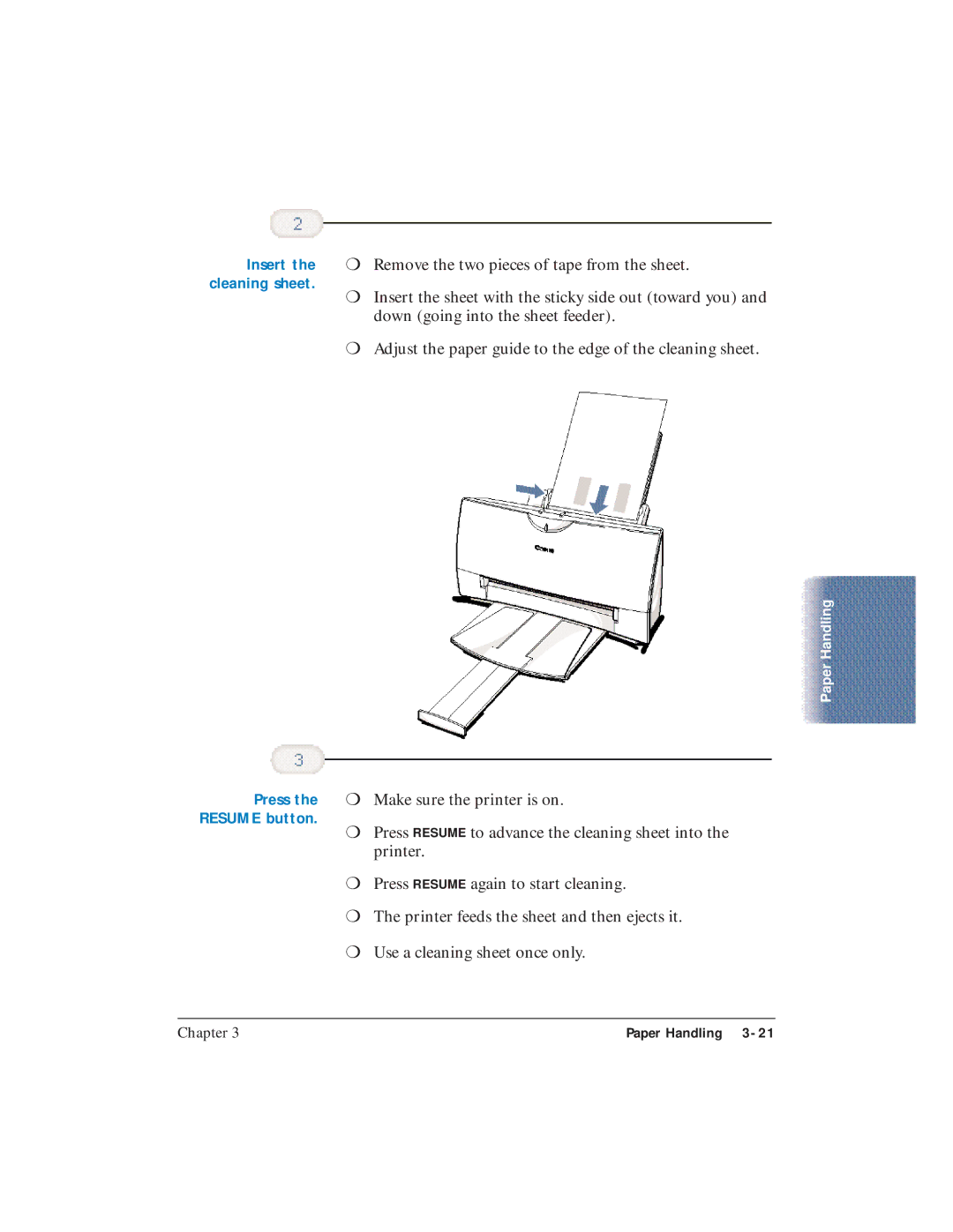 Canon BJC-4400 user manual Insert, Press 